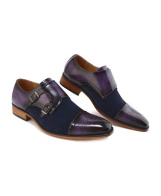 Men's Double Monk Strap Two-Tone Loafer