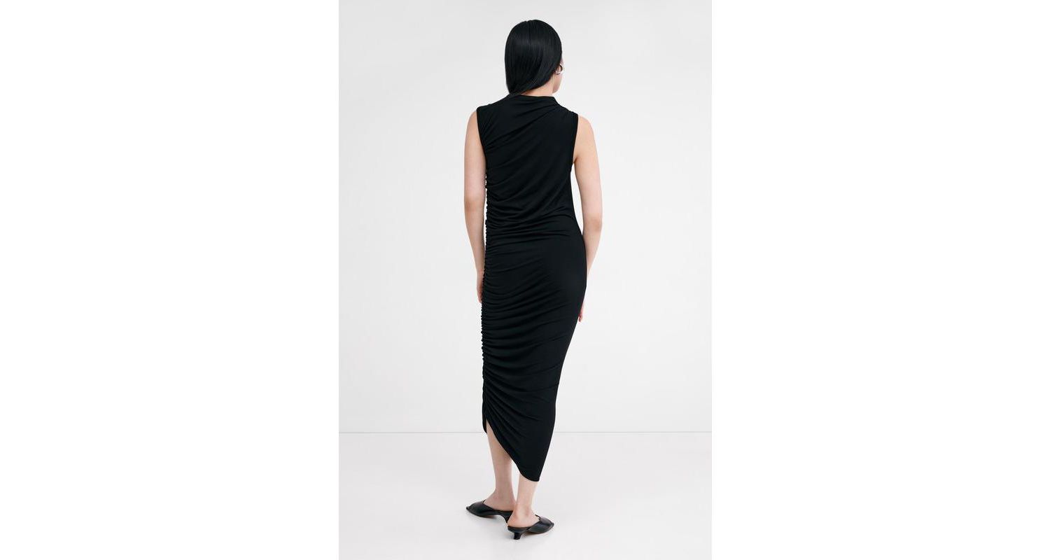Women's Joan Asymmetric One-Shoulder Side-Ruched Jersey Cocktail Dress