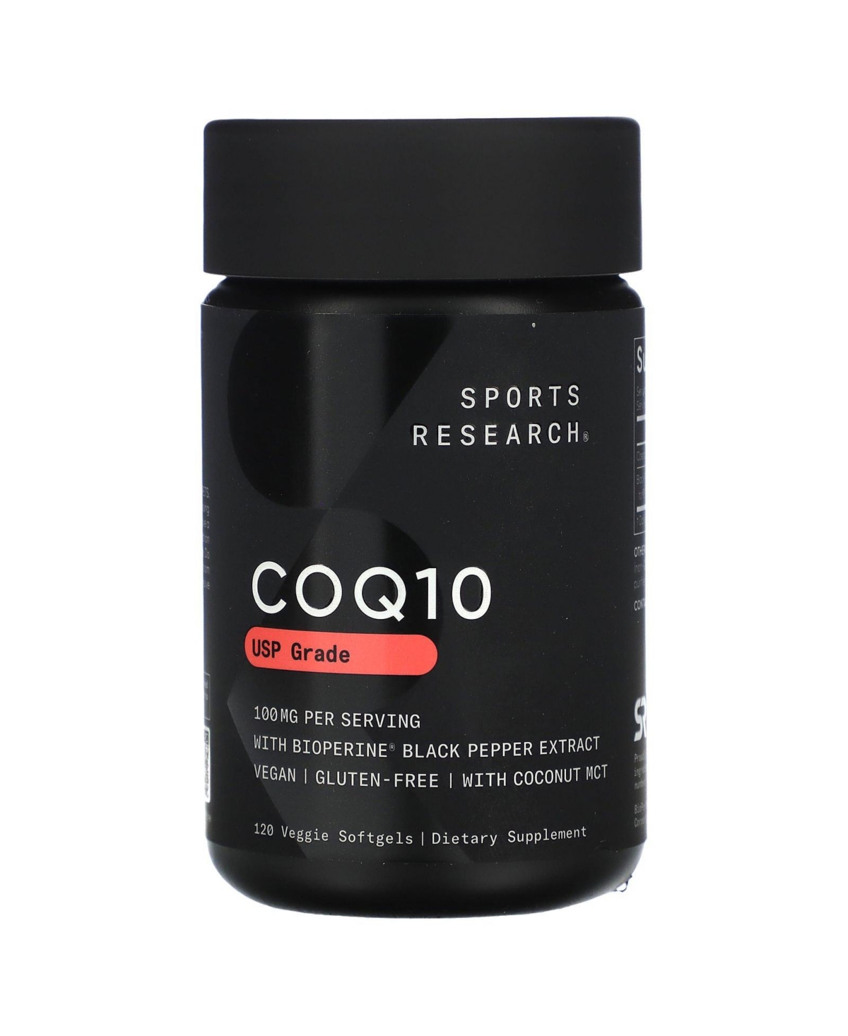 CoQ10 Usp Grade with BioPerine 100 mg - 120 Veggie Softgels