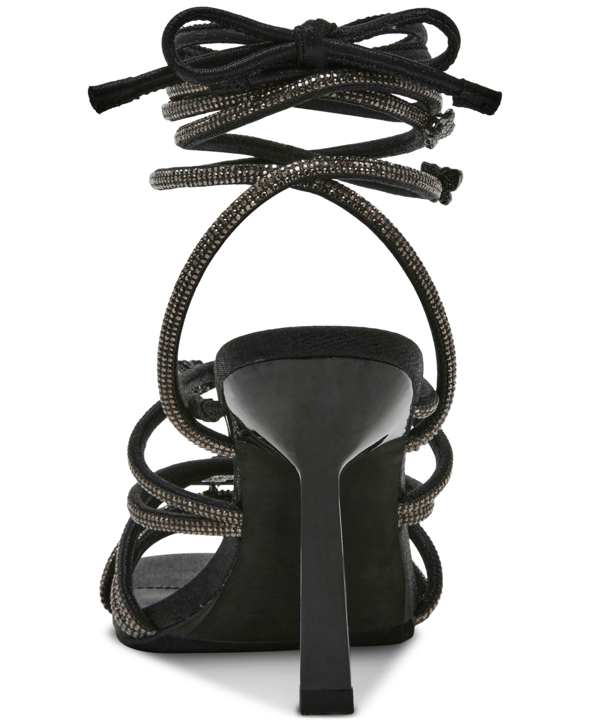 Shop Wild Pair Eross Lace-up Dress Sandals, Created For Macy's In Black Bling