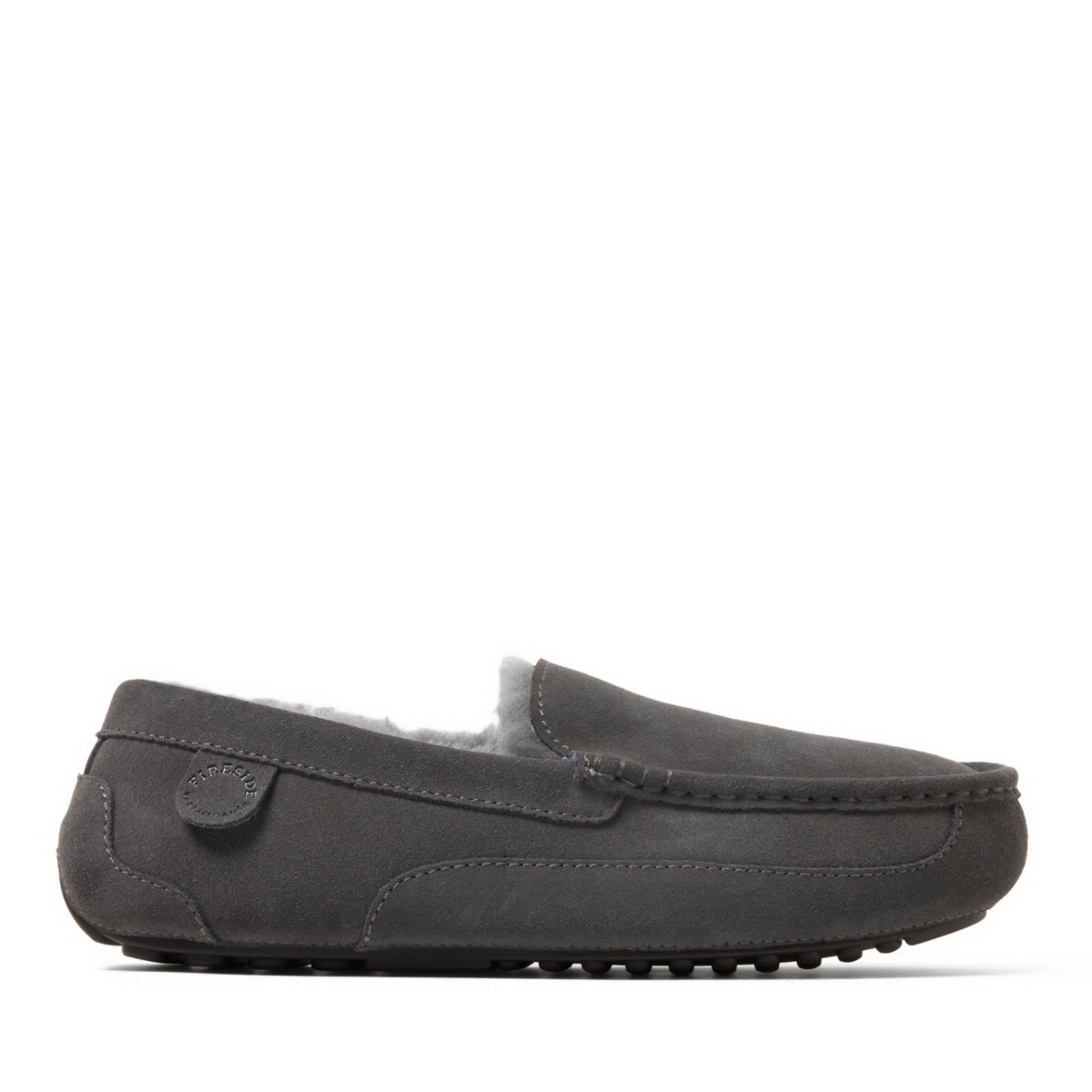 Мужские Dearfoams Men's Fireside By Melbourne Genuine Shearling Moccasin Slipper — фото 3