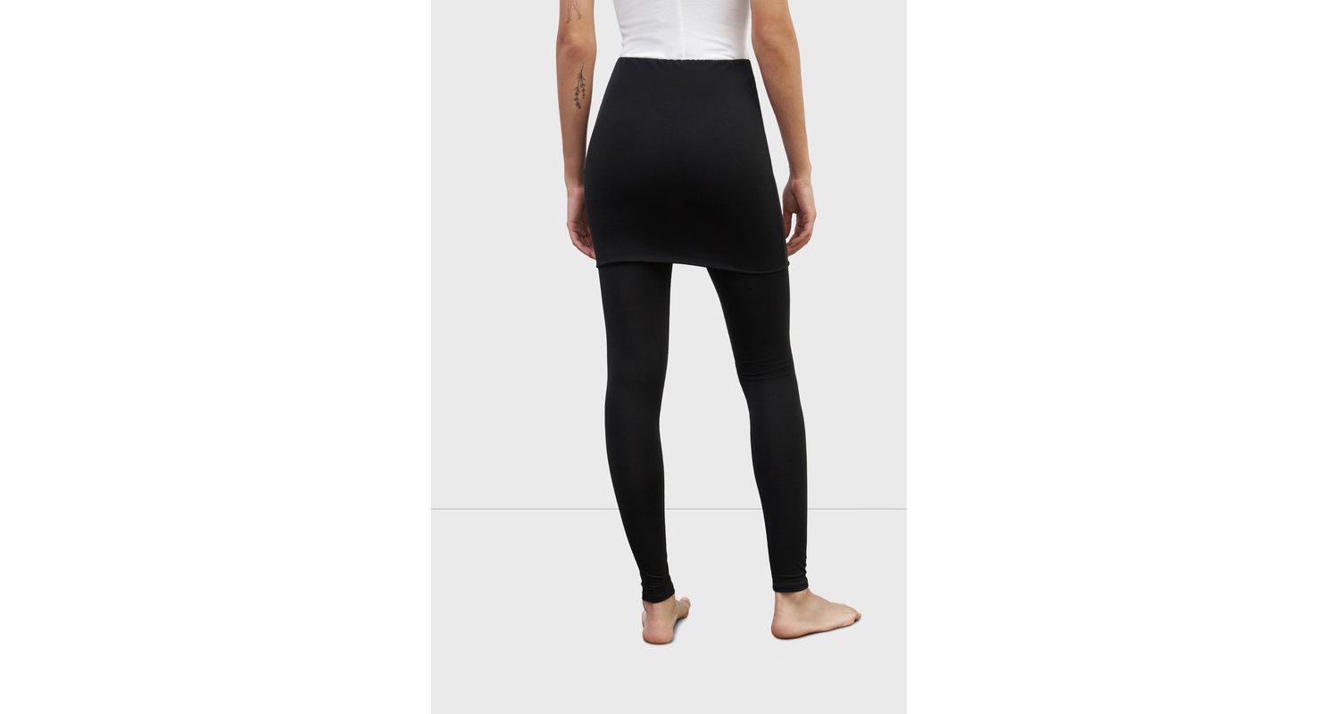 Women's Burke High-Waisted Foldover-Skirt Jersey Leggings