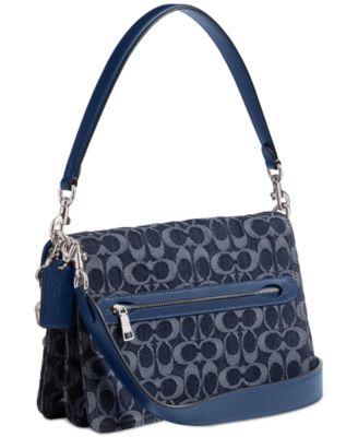 COACH Small Chain Tabby Shoulder Bag in Signature Denim - Macy's