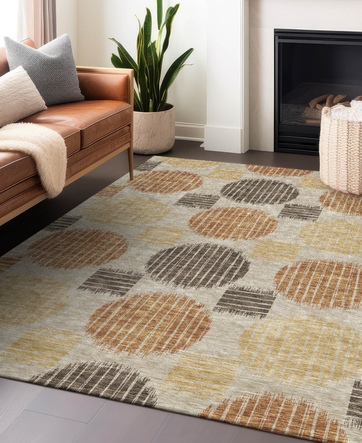 Addison Chantille Acn900 3'x5' Area Rug In Tan