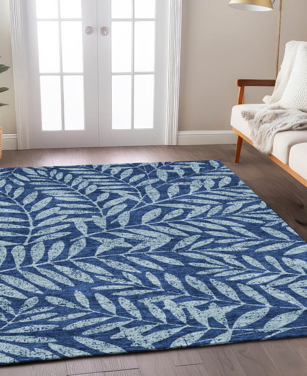 Addison Chantille Acn899 5'x7'6" Area Rug In Navy