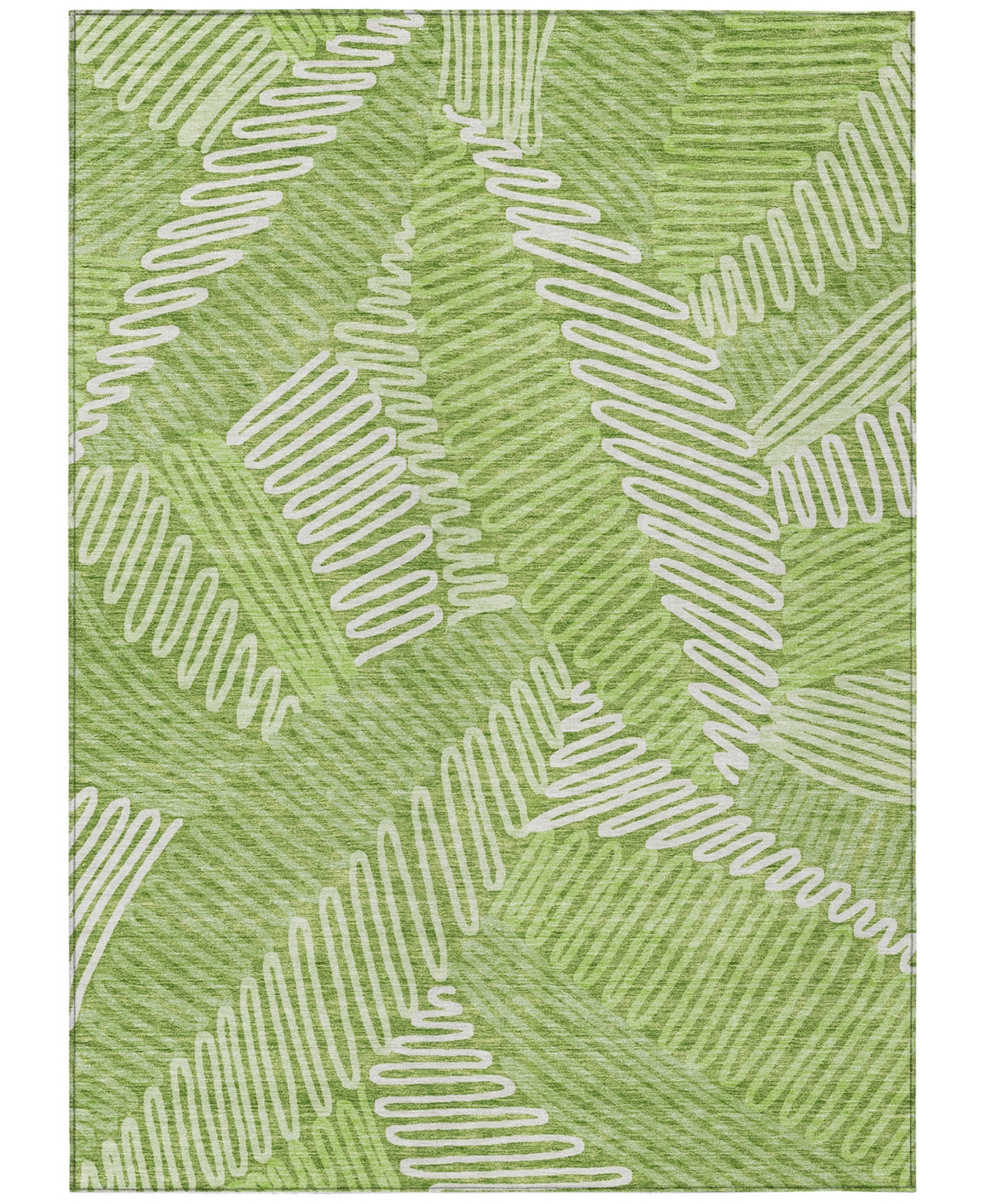 Shop Addison Chantille Machine Washable Acn904 10'x14' Area Rug In Lime