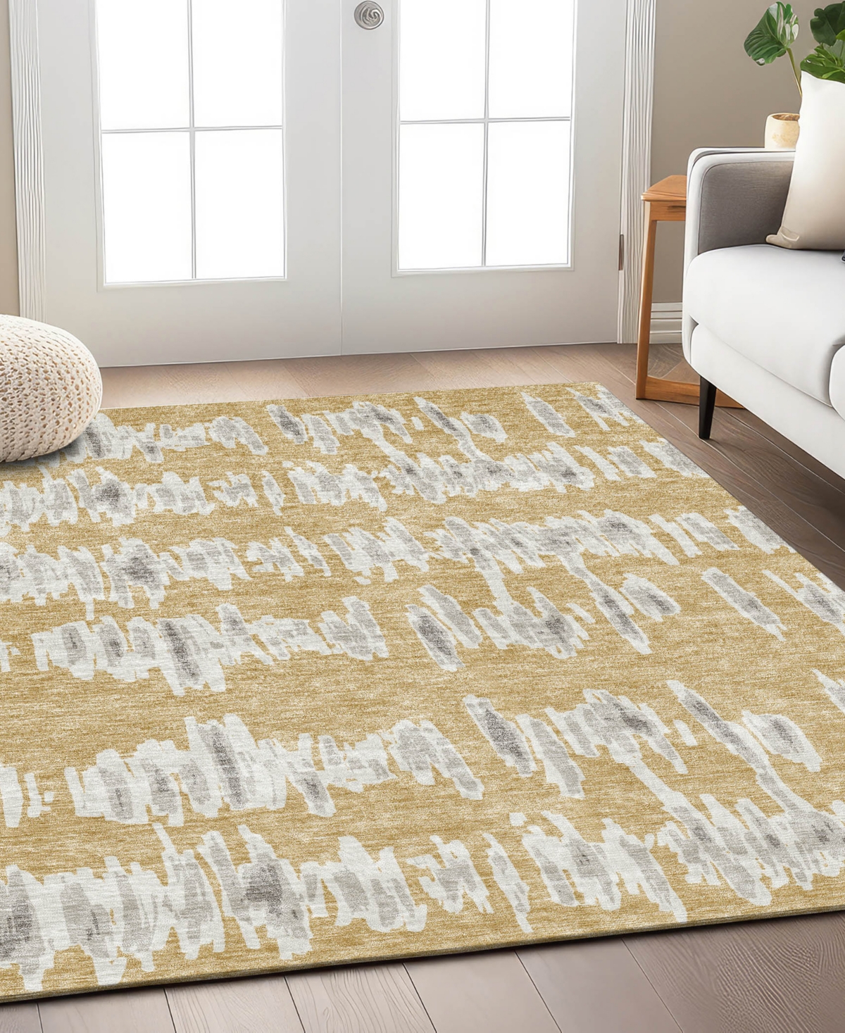 Addison Chantille Acn905 8'x10' Area Rug In Gold