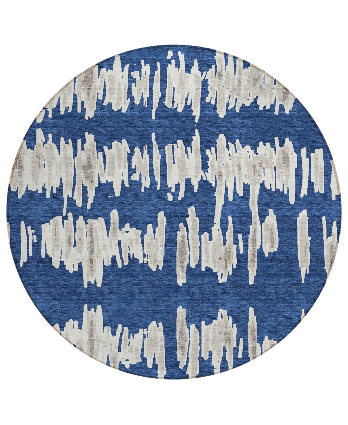 Addison Chantille Acn905 8'x8' Round Area Rug In Navy