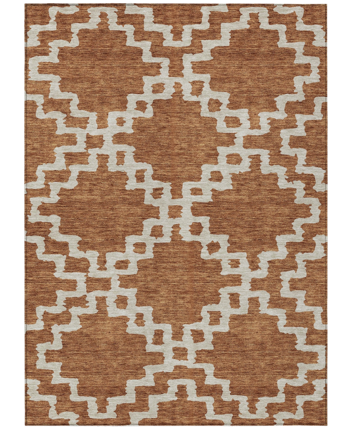 Addison Chantille Acn902 5'x7'6" Area Rug In Paprika