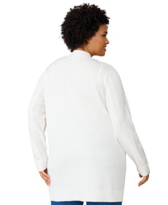 Plus Size  Open-Front Cardigan Sweater
