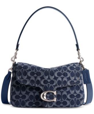 Tabby Medium Signature Denim Crossbody Shoulder Bag 