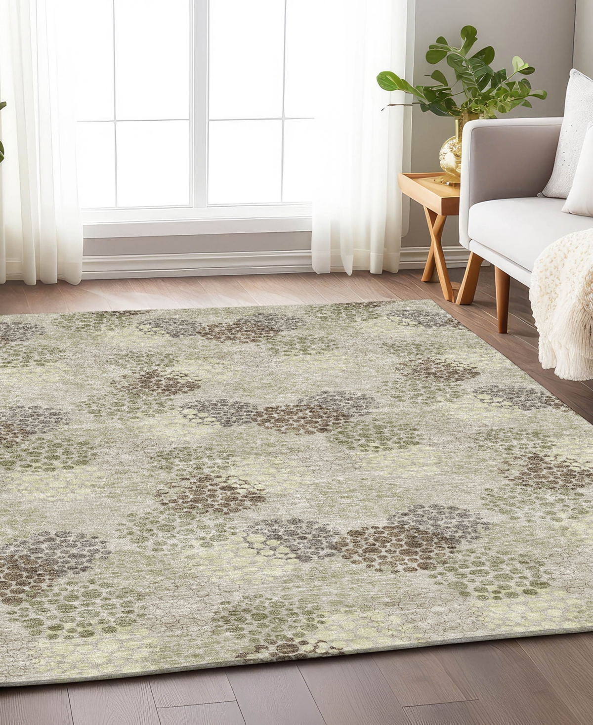 Addison Chantille Acn908 9'x12' Area Rug In Beige