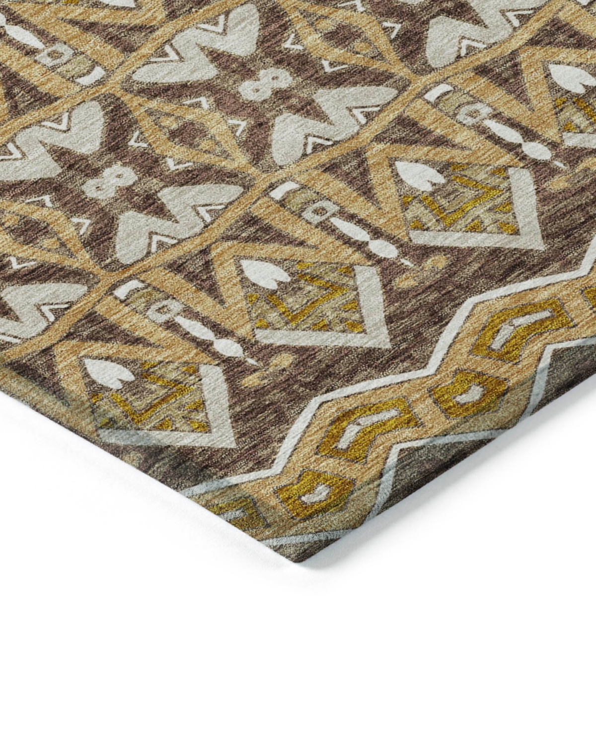 Addison Chantille Acn909 5'x7'6" Area Rug In Gold