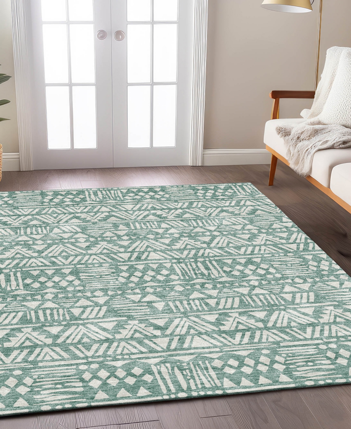 Addison Chantille Acn907 5'x7'6" Area Rug In Sage