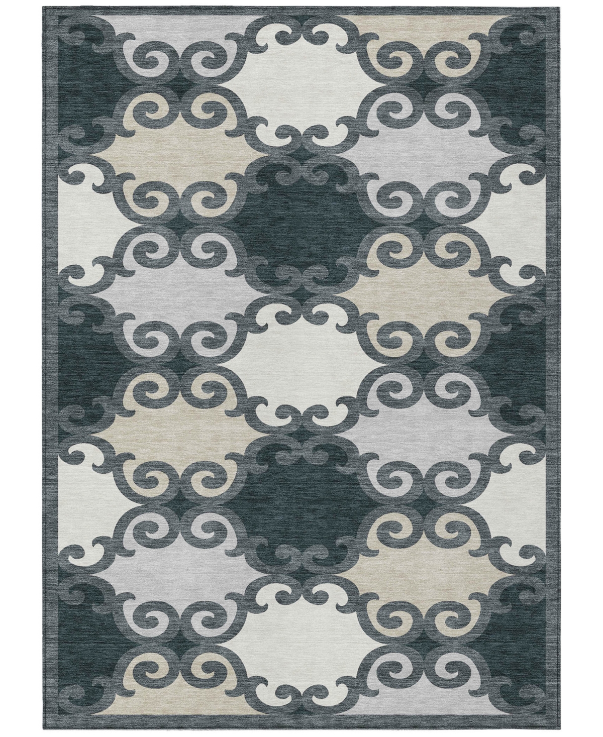 Addison Chantille Acn883 9'x12' Area Rug In Gray