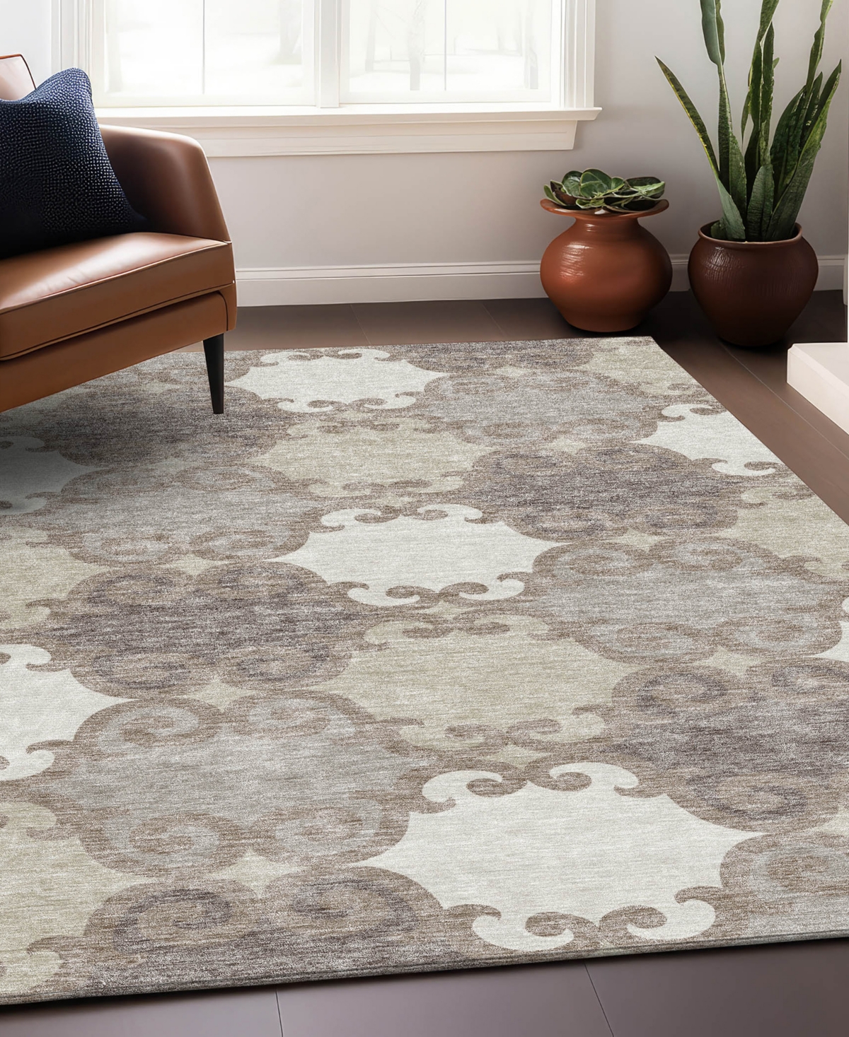 Addison Chantille Acn883 8'x10' Area Rug In Taupe