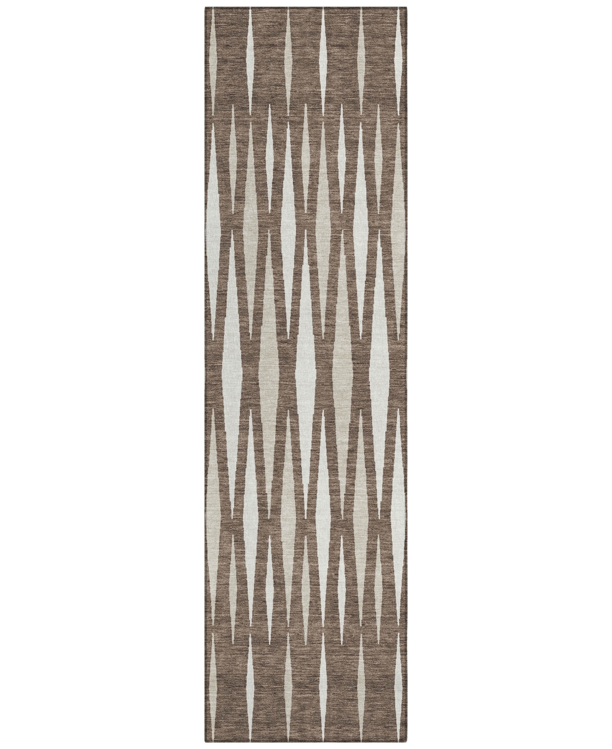 Addison Chantille Acn881 2'3"x7'6" Runner Area Rug In Brown
