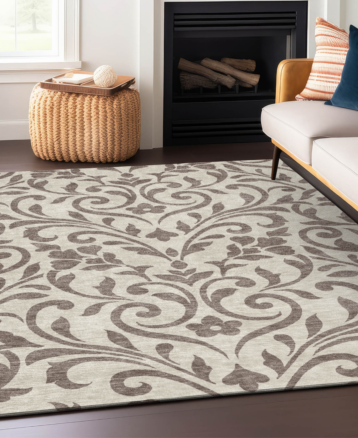 Addison Chantille Acn875 8'x10' Area Rug In Taupe