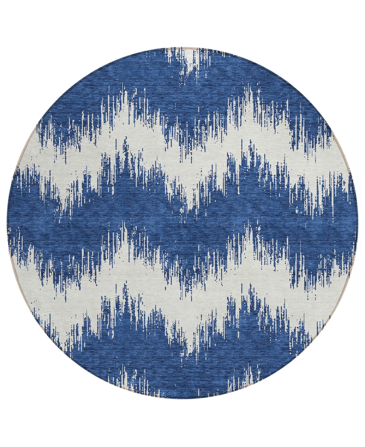 Addison Chantille Acn880 8'x8' Round Area Rug In Navy