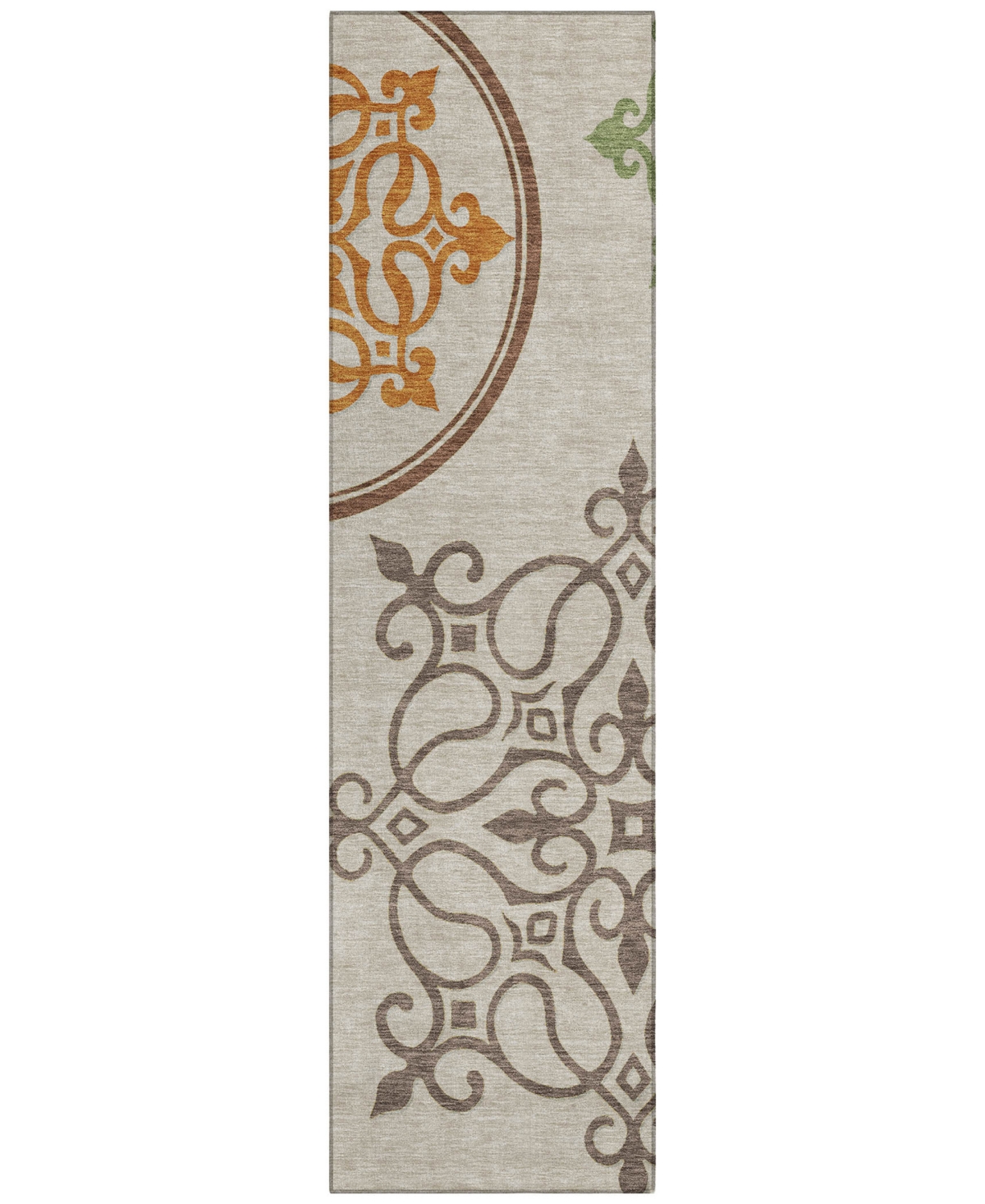 Addison Chantille Acn874 2'3"x7'6" Runner Area Rug In Taupe