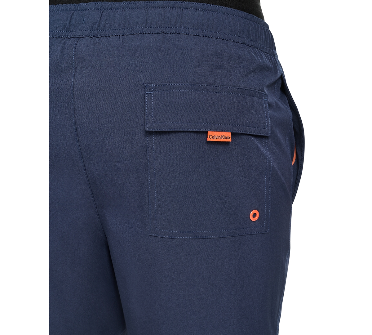 Calvin Klein Men's Logo Elastic Waist Modern Euro 5" Volley Swim Trunks