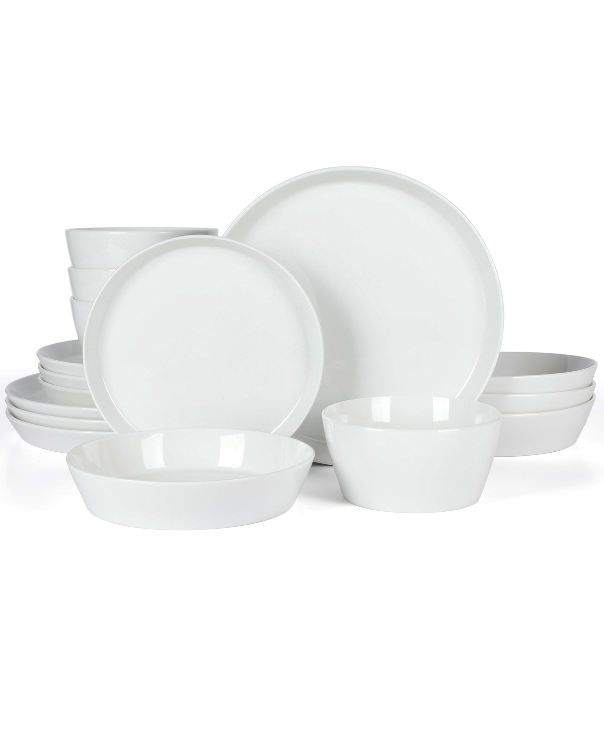 Selma 16-Pc. Dinnerware Set, Service for 4 - White