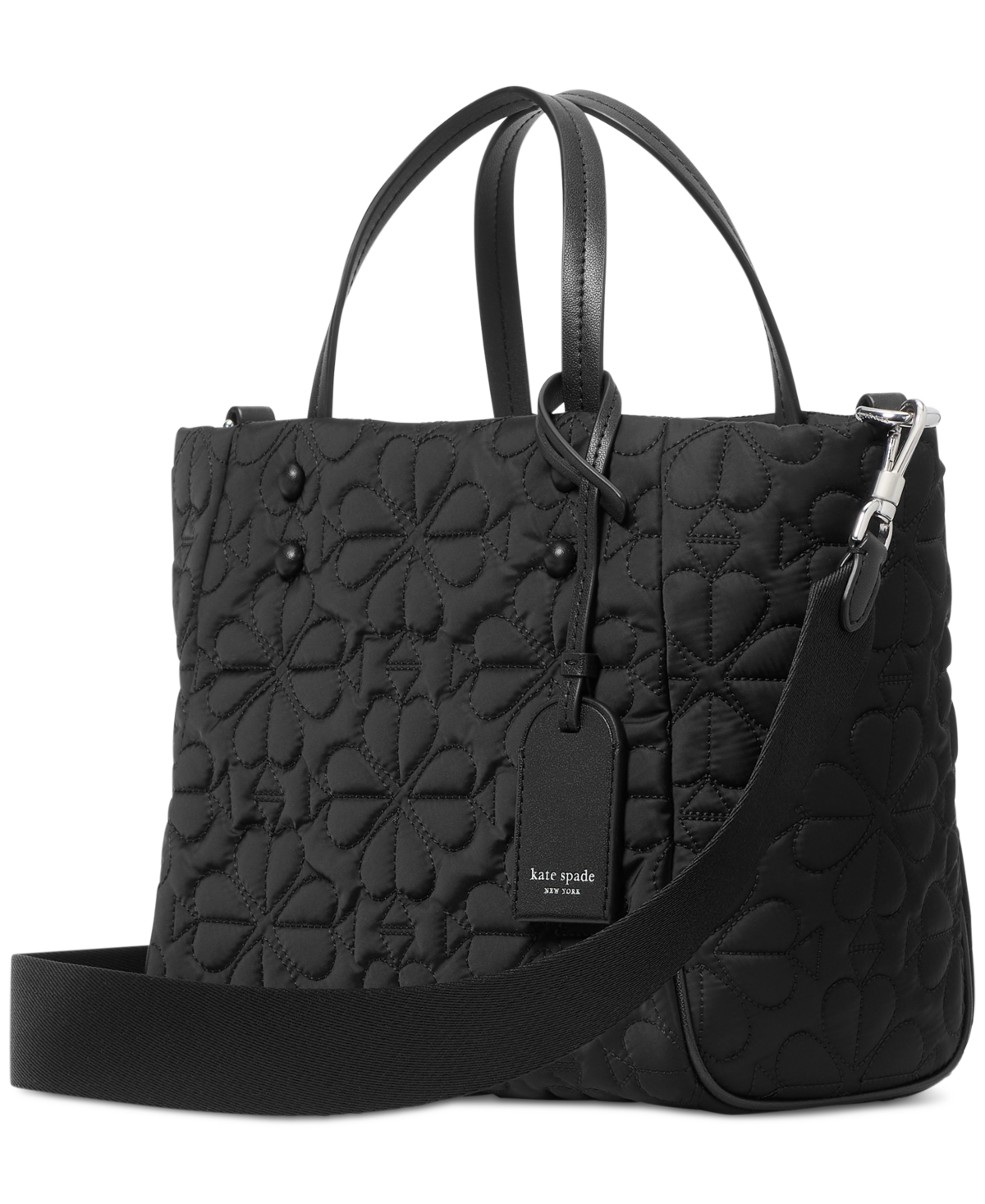 Shop Kate Spade Tilly Small Quilted Tote Bag In Black