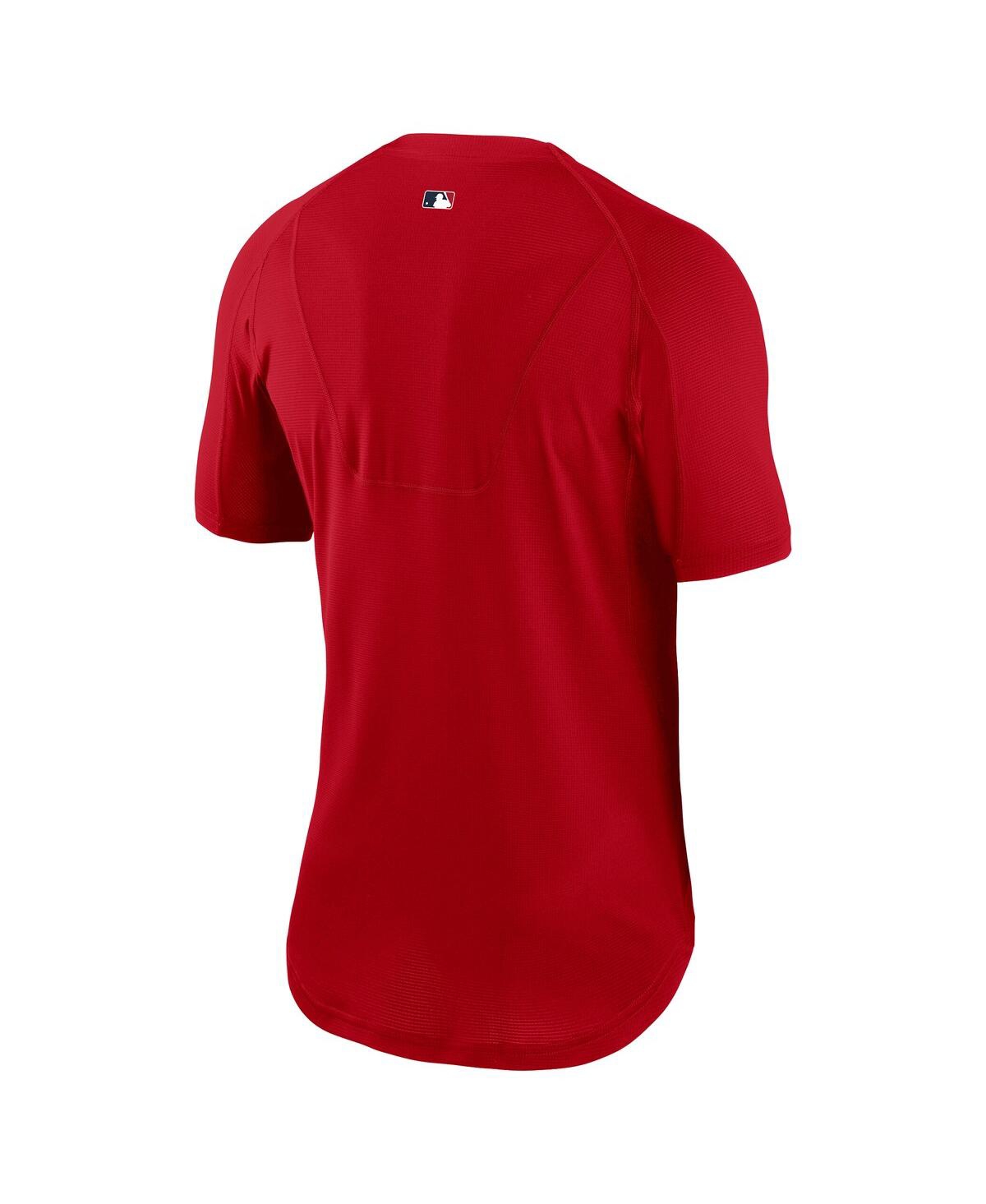 Nike Men's Red Los Angeles Angels Authentic Collection Performance Raglan T-shirt In Red
