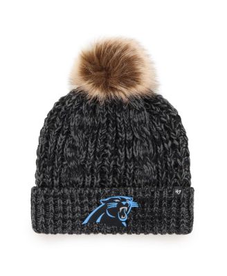 '47 Brand - 47  Brand Women's Black Carolina Panthers Meeko Cuffed Knit Hat with Pom