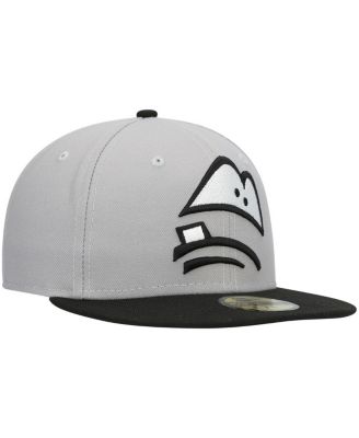 Men's Gray Lansing Lugnuts Authentic Collection Road 59FIFTY Fitted Hat