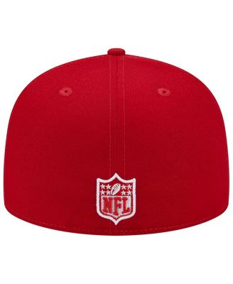 Men's Scarlet Los Angeles Rams 1990 Hawaii Pro Bowl Main Patch 59FIFTY Fitted Hat