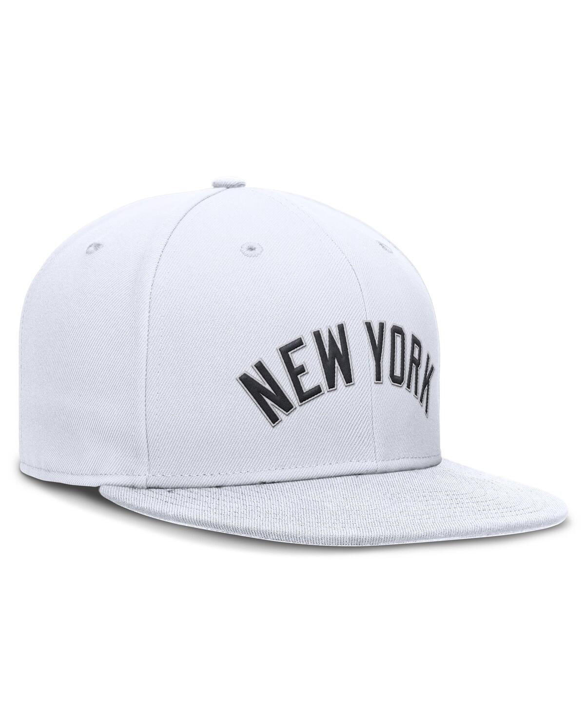 Nike Men's White New York Yankees True Performance Fitted Hat In White