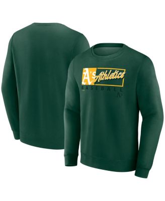 Fanatics - Men's Green Athletics Focus Fleece Pullover Sweatshirt