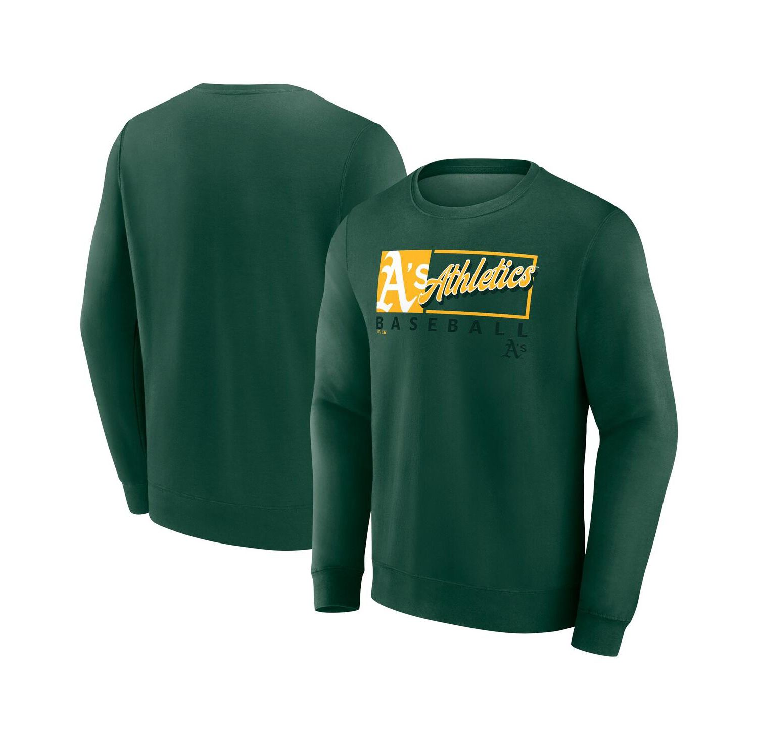 Men's Green Athletics Focus Fleece Pullover Sweatshirt