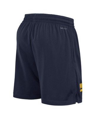 Men's Navy Michigan Wolverines 2024 Sideline Performance Mesh Shorts