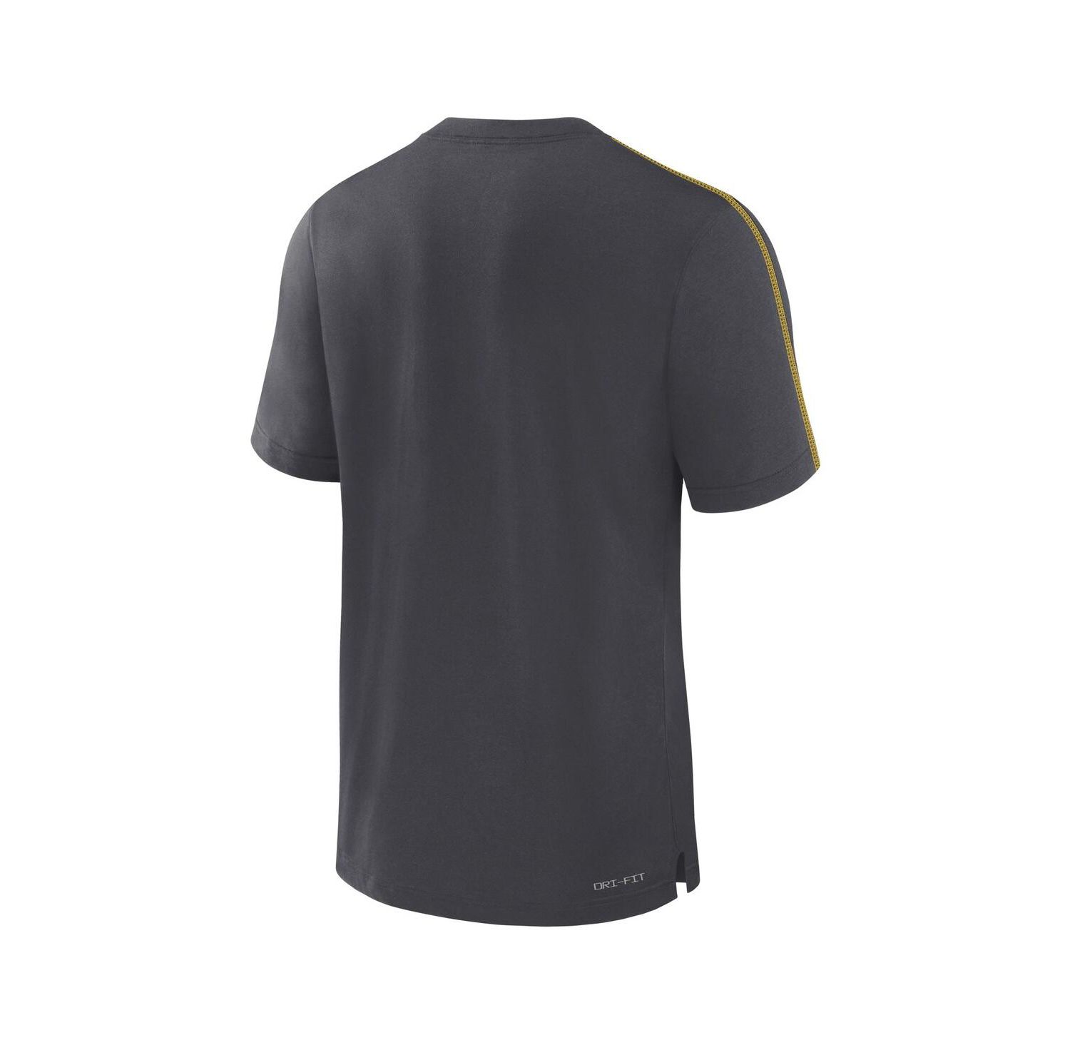 Men's Anthracite Michigan Wolverines 2024 Sideline Player Performance Tri-Blend T-Shirt