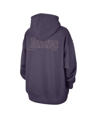 Women's Purple Los Angeles Lakers Courtside Statement Edition Oversize Pullover Hoodie