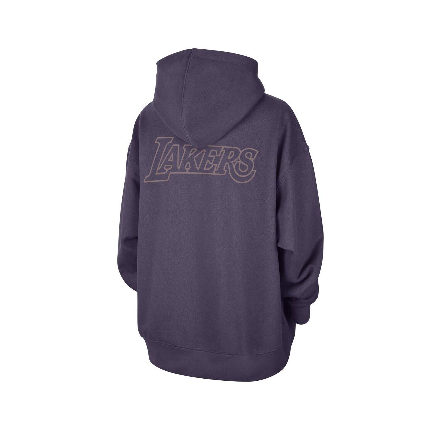 Women's Purple Los Angeles Lakers Courtside Statement Edition Oversize Pullover Hoodie