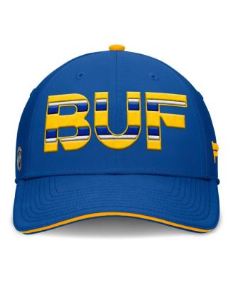 Men's Royal/Gold Buffalo Sabres Authentic Pro Rink Team Code Flex Hat