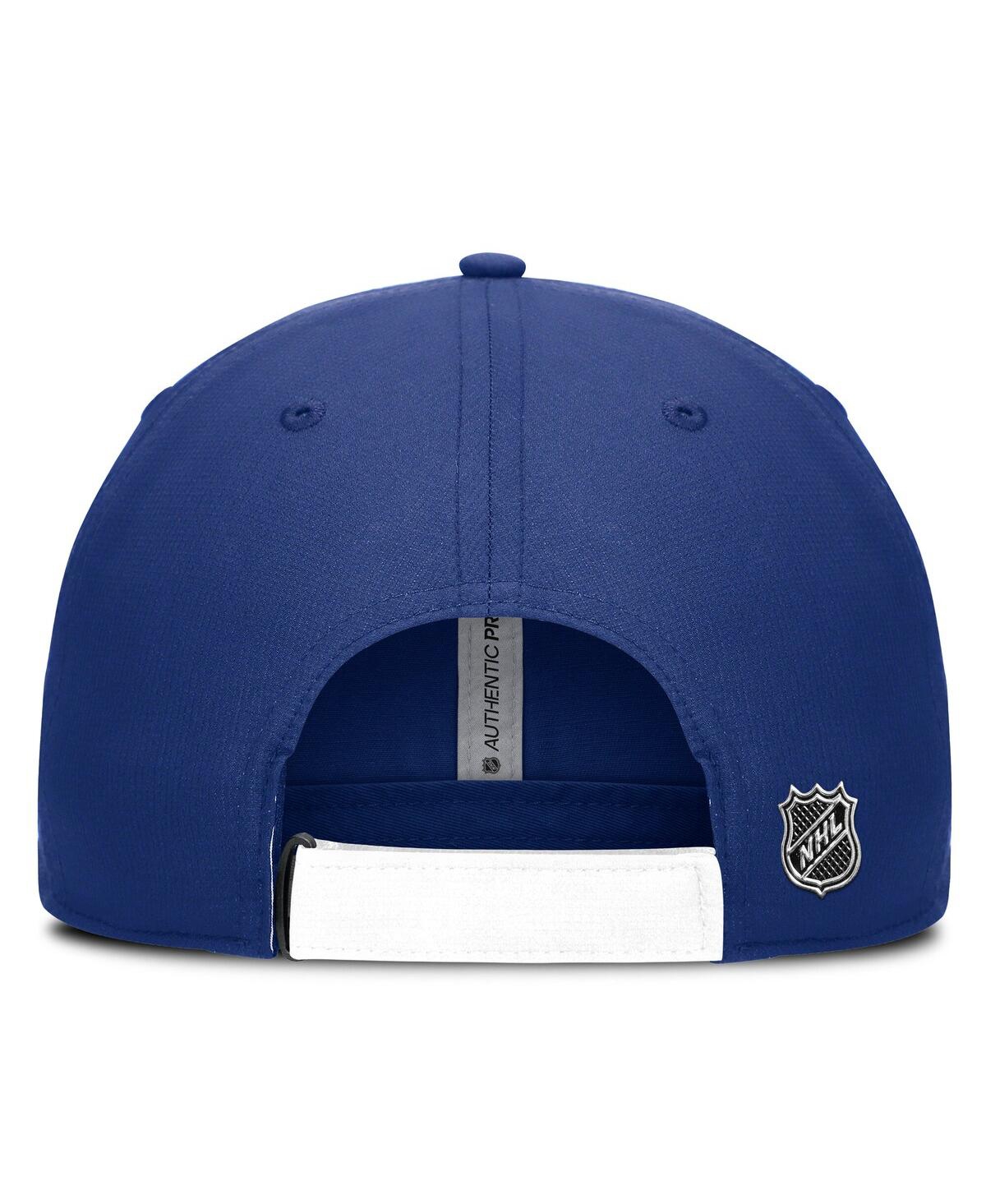 Fanatics Men's Blue/white Tampa Bay Lightning Authentic Pro Ripstop Adjustable Hat In Blue,white