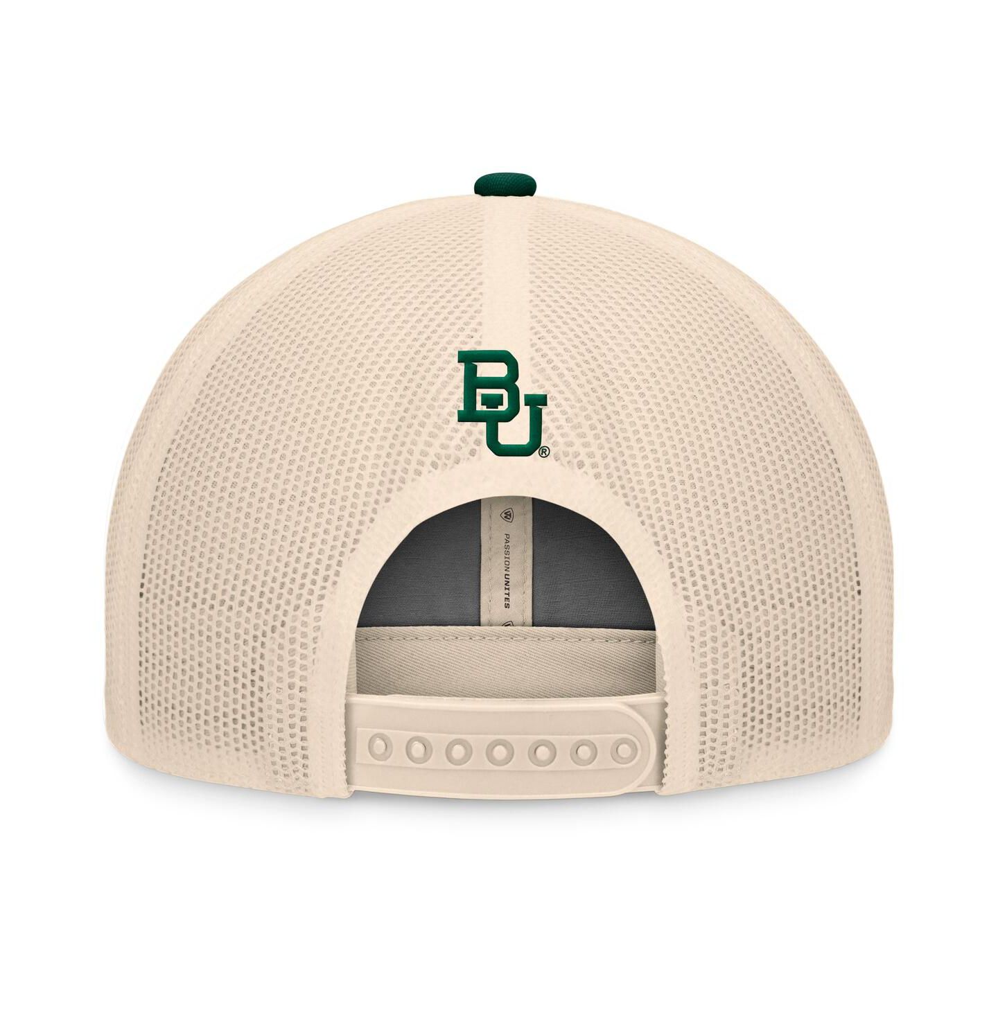 Мужская кепка Top of the World Green/Natural Baylor Bears Bennett Trucker Adjustable Hat — фото 4