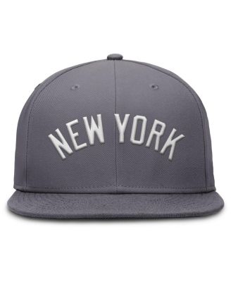 Men's Gray New York Yankees Performance True Fitted Hat