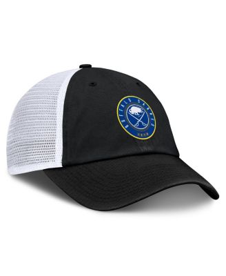 Men's Black/White Buffalo Sabres Averie Trucker Adjustable Hat