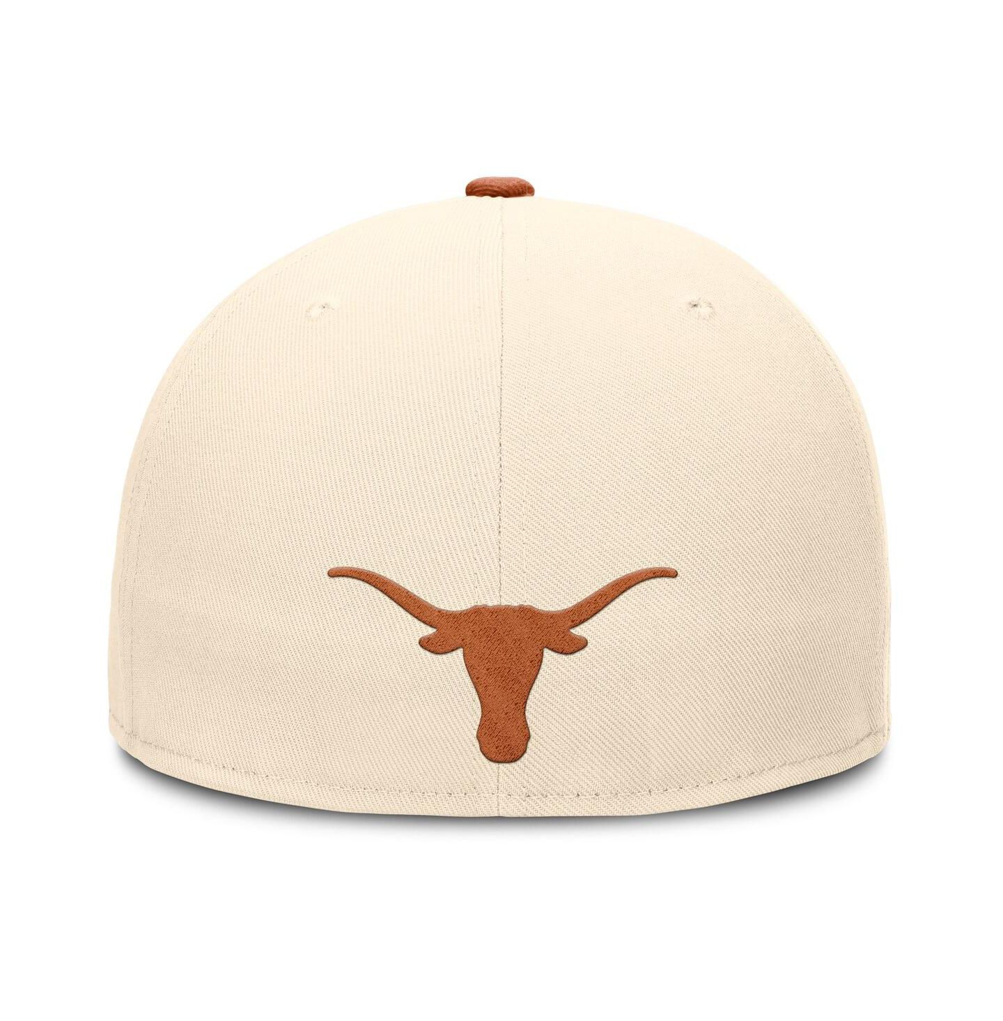 Мужская кепка Nike Natural Texas Longhorns Primetime True Performance Fitted Hat — фото 4