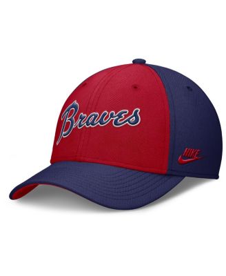 Men's Navy/Red Atlanta Braves Rise Swoosh Performance Flex Hat