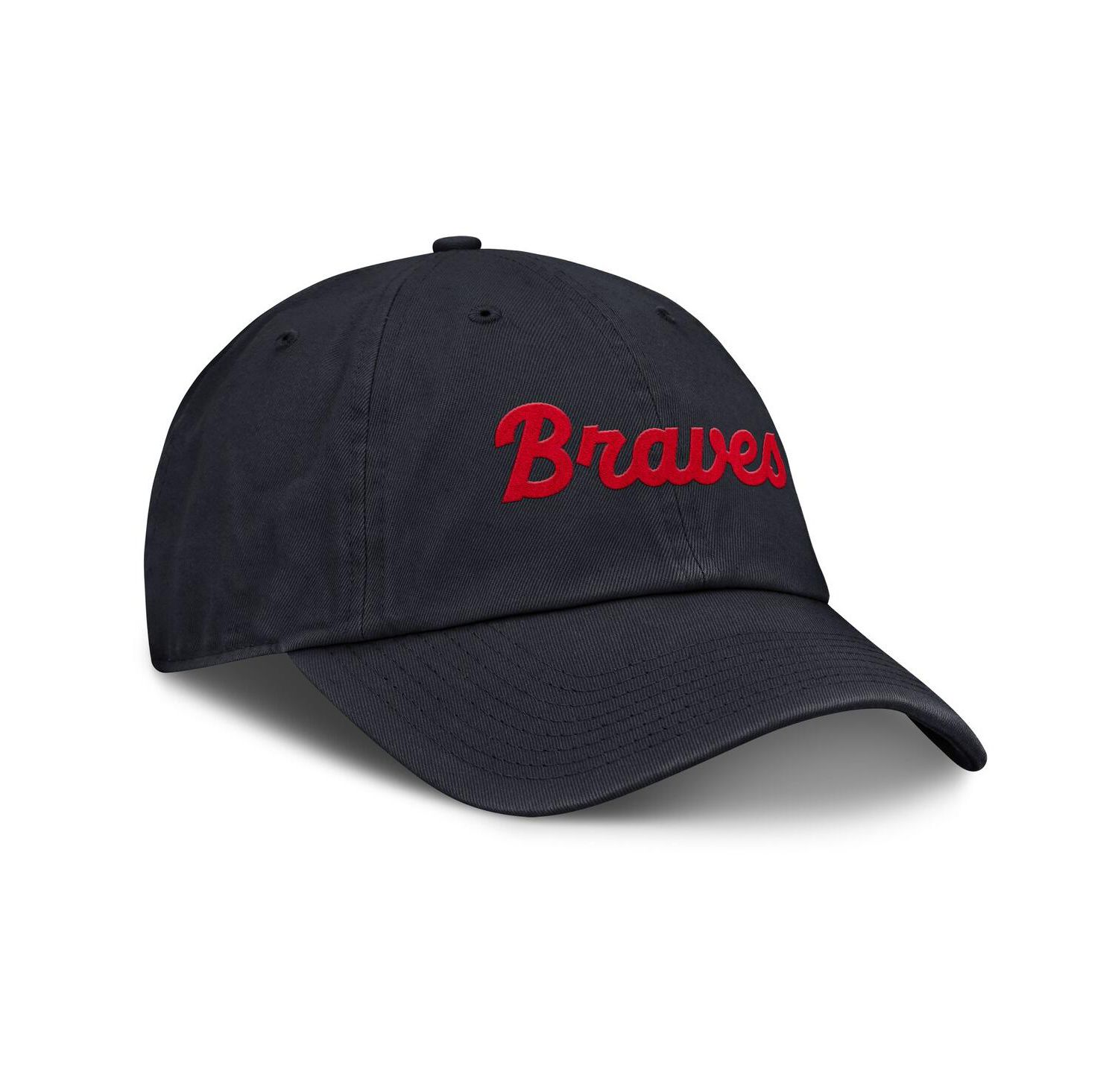 Women's Navy Atlanta Braves Club Adjustable Hat