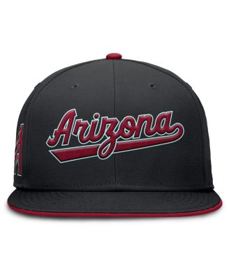 Men's Black Arizona Diamondbacks True Performance Fitted Hat