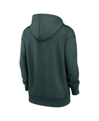 Women's Green Athletics Authentic Collection Performance Pullover Hoodie