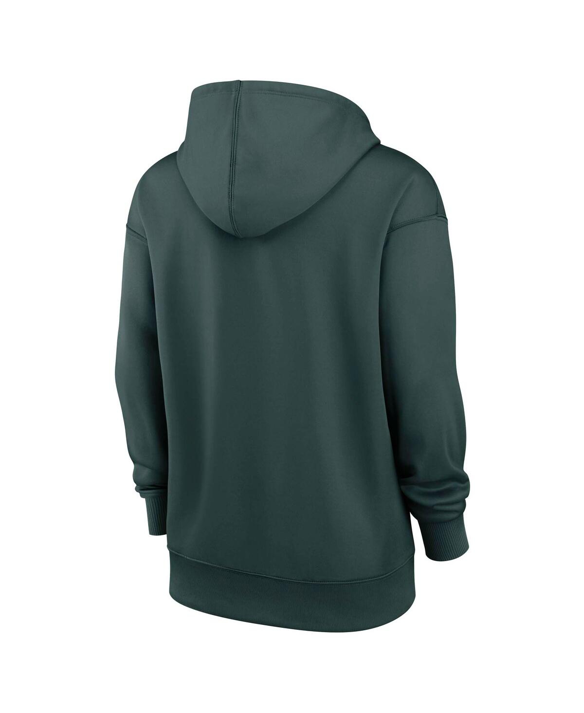 Nike Women's Green Athletics Authentic Collection Performance Pullover Hoodie In Green