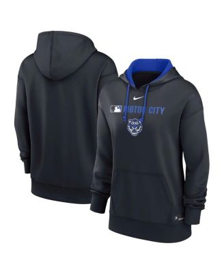 Nike - Women's Navy Detroit Tigers Authentic Collection City Connect Performance Pullover Hoodie